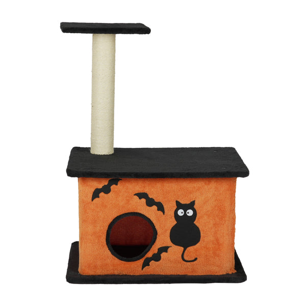 Halloween Cat Tree, Cat Tower Cat Tree For Indoor Cats With Spacious Cat Condo, Large Platform, Sisal Scratching Post, Orange & Black - Image 10