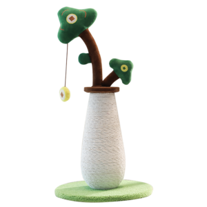 Vertical Money Tree Cat Scratching Pole, Sisal Wear-resistant Cat Scratching Column, Interactive Ball Track Spring Ball Cat Toy, Durable And Cute Sisal Cat Scratching Pole