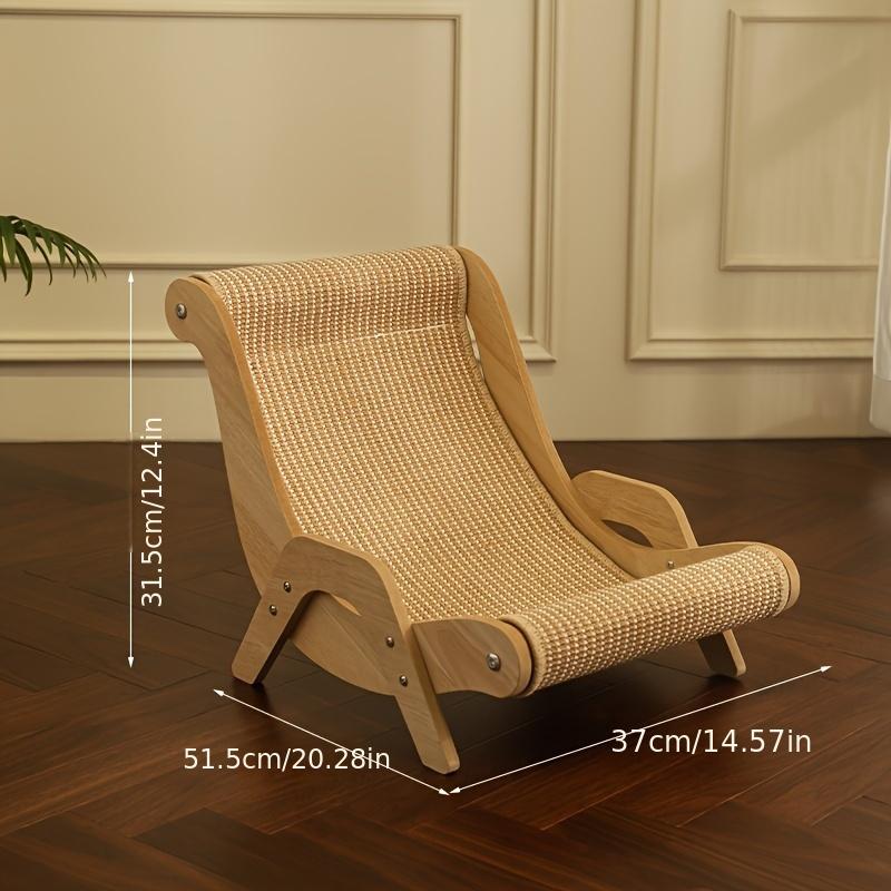 2-in-1 Cat Hammock And Scratching Post Durable Linen Rope Pet Rest Chair For All Seasons - Image 15