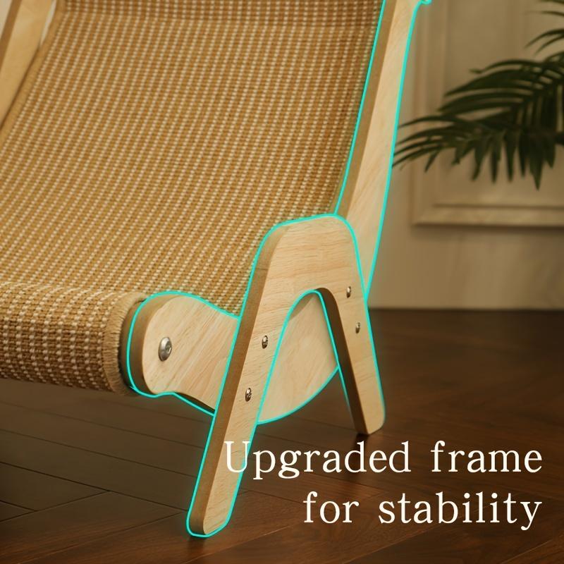 2-in-1 Cat Hammock And Scratching Post Durable Linen Rope Pet Rest Chair For All Seasons - Image 18