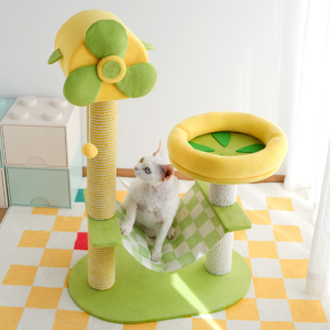 Alternative view of Cat Climbing Frames And Multi-level Cat Towers With Durable Scratching Posts, Comfortable And Fun Jumping Platforms, Hanging Toys, Viewing Perches, Removable Pet Gel Pads, And Hammocks